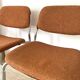 Pair of vintage Eurosit chairs, chrome and tweed, 1970s