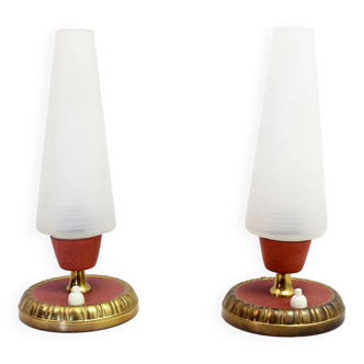 Paire de lampe de chevet 1950