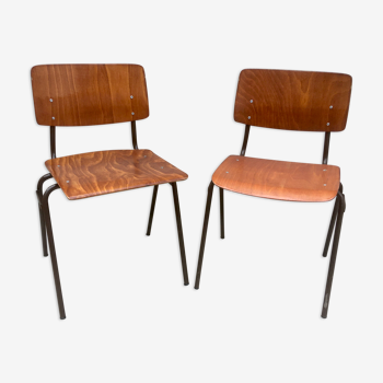 Paire de chaises vintage Marko années 60.