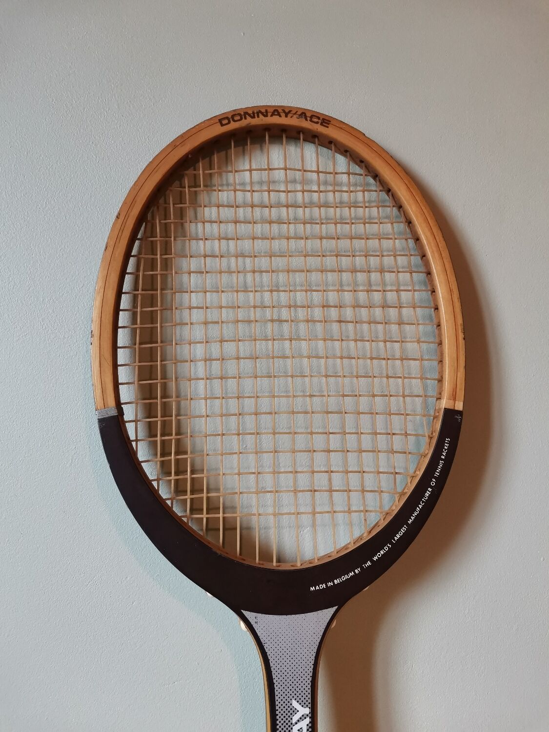 Tennis racket wood vintage donnay bjou borg made in belgium