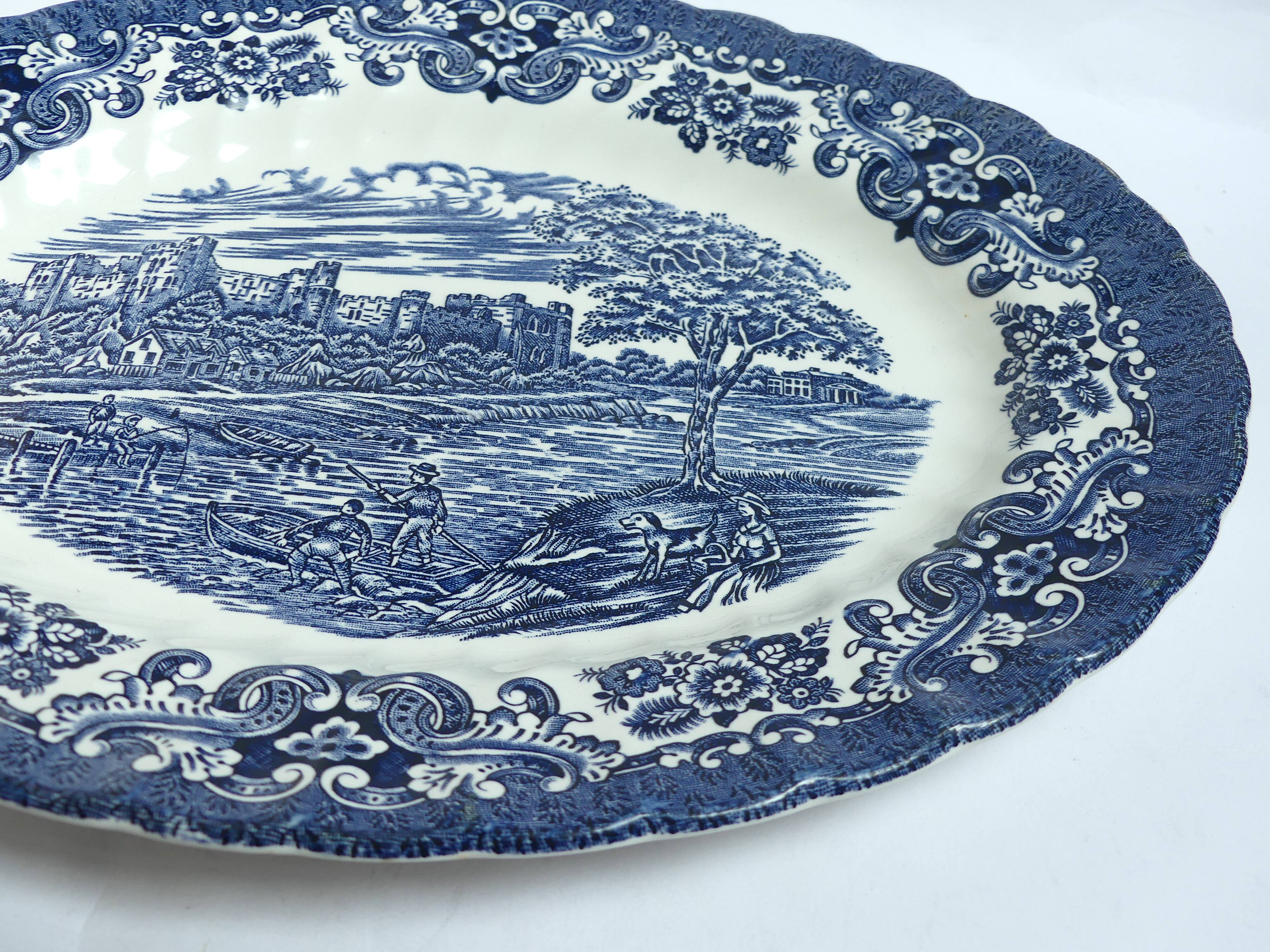 Oval English porcelain dish