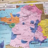Geographic map cabinet