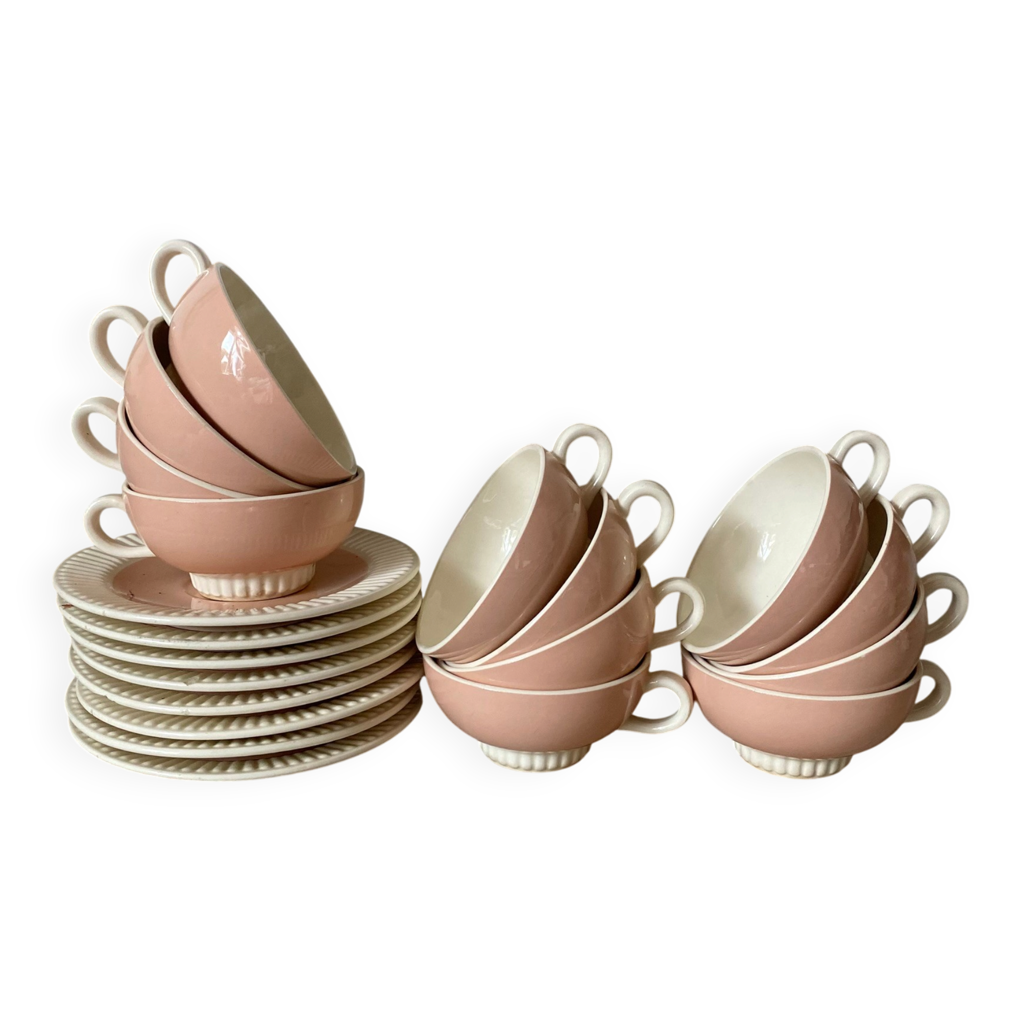 Ensemble de tasses et soucoupes  Villeroy et Boch