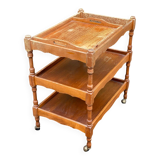 Serving cart/dessert bar trolley on wheels with removable tray