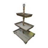 3-tray wooden display