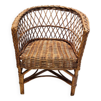 Children's rattan chair