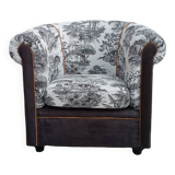 Club armchair toile de jouy