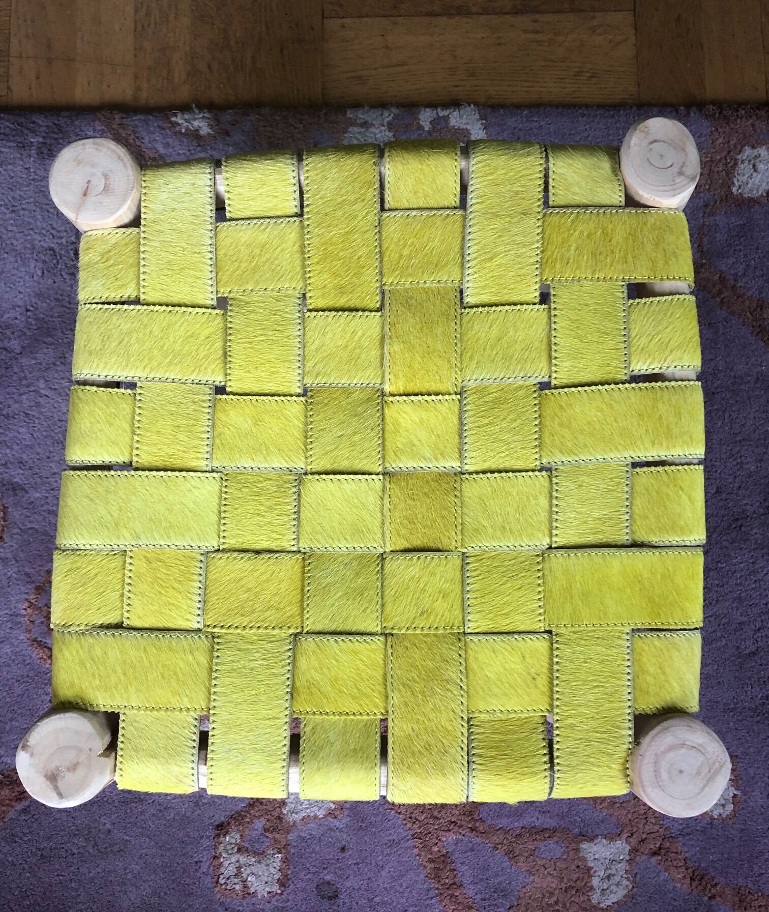 Yellow leather tab