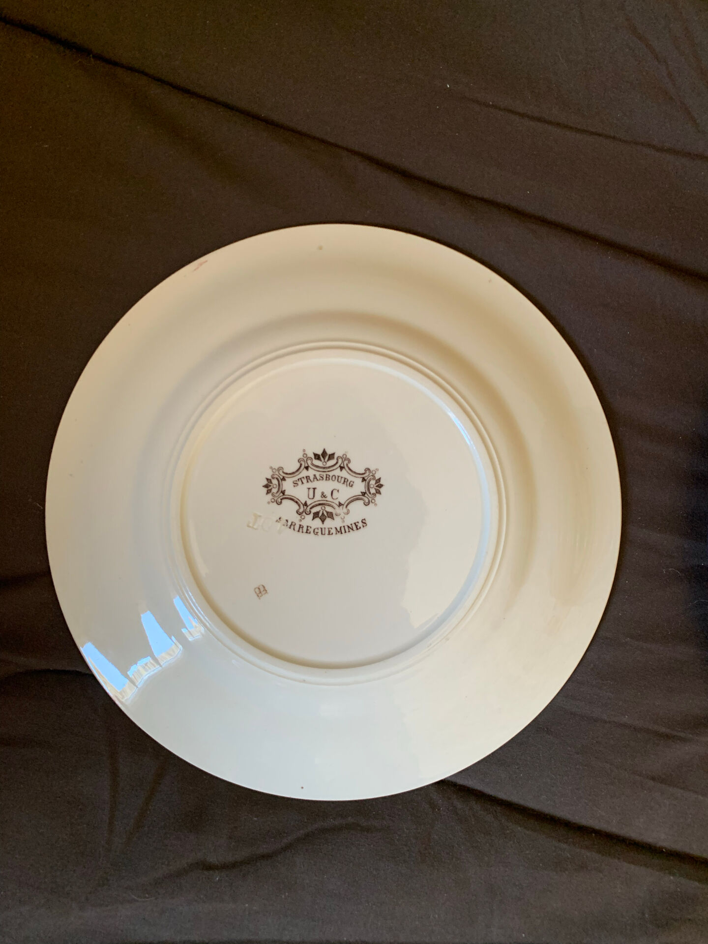 Antique table service Sarreguemines U&C – Strasbourg – 24 pieces