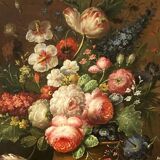 Nature morte signée Elias Jozsa peintre hongrois