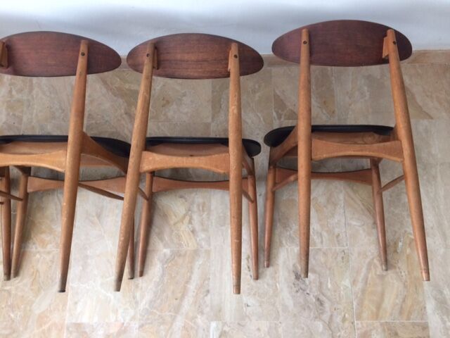 4 Scandinavian chairs 1950