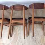 4 Scandinavian chairs 1950