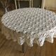 Antique crochet tablecloth