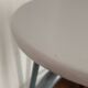 Tabouret d'atelier en métal et bois réglable en hauteur