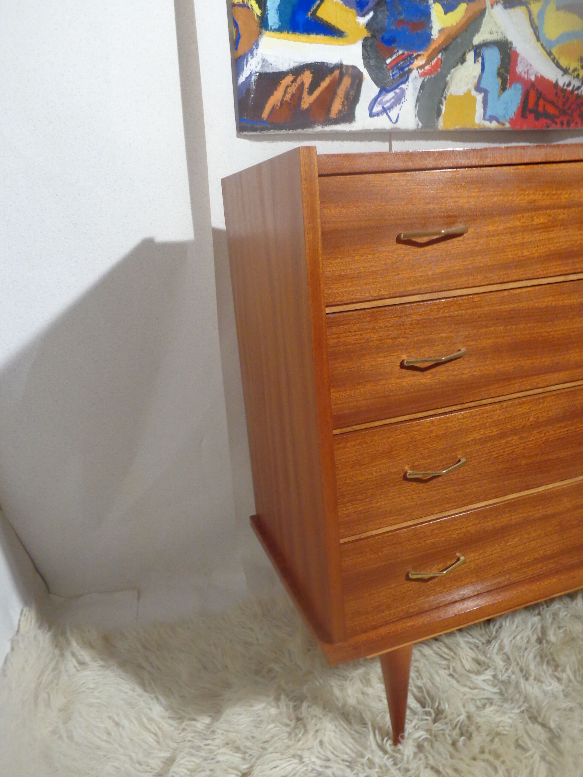 Vintage chest of drawers from the 60s teak