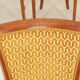 Vintage dining chairs art deco geometric jacquard set of 6