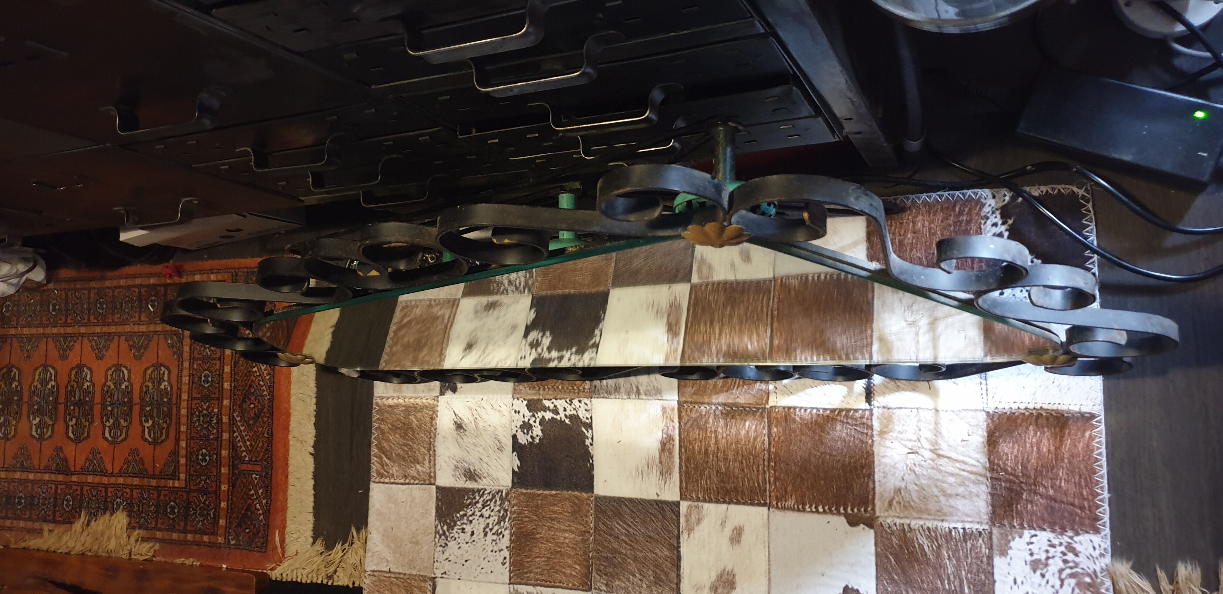 Wrought iron mirror 60s