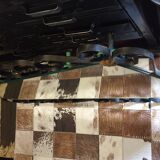 Wrought iron mirror 60s