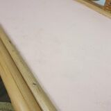 Vintage wicker and bamboo shelf