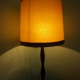 Wooden 1960s lamppost with large lampshade