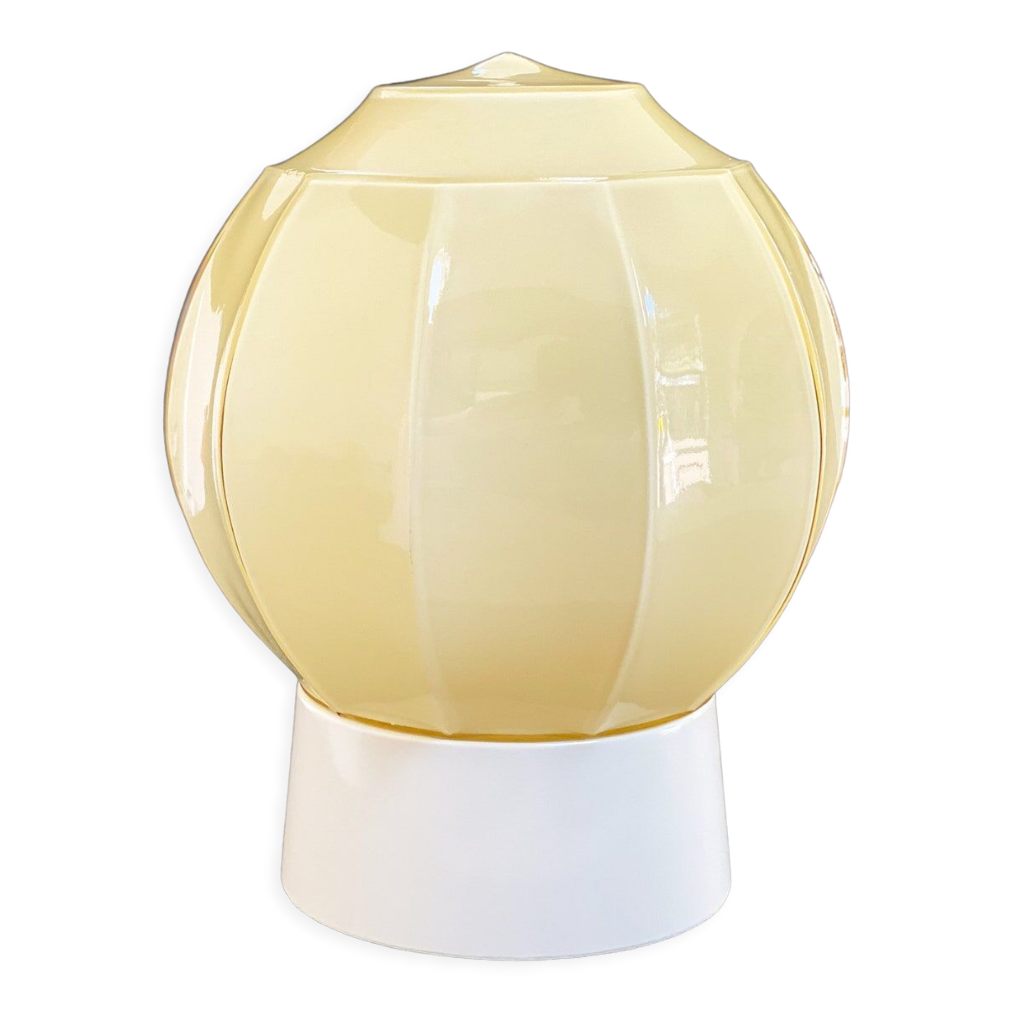 Art Deco Thabur ceiling lamp, vintage glass globe lighting