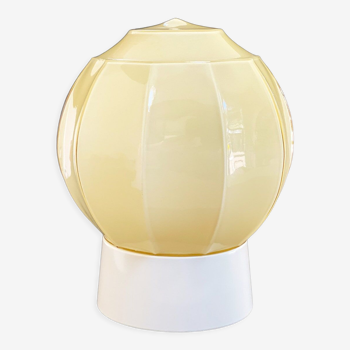 Plafonnier art déco thabur éclairage globe en verre vintage