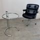Old Eileen Gray Adjustable Table E1027, United Workshops 80s vintage from Vereinigte Werkstätten Collection