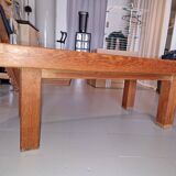 Brutalist coffee table 1960 to 1970 with inclusion of erfoud stone mosaic