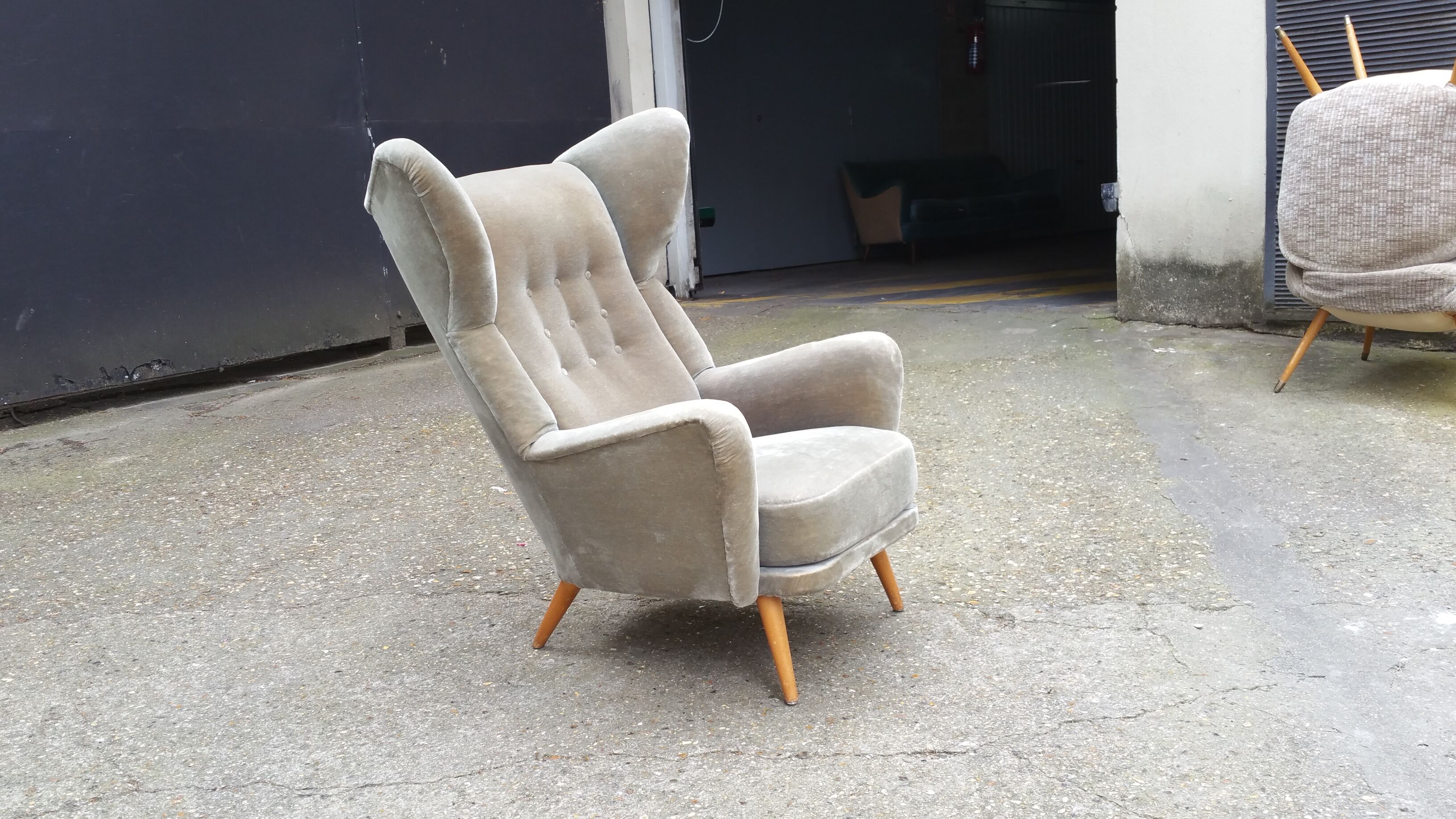 Exceptional Chair has ears Wingback chair years 50