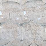 Faceted champagne glasses