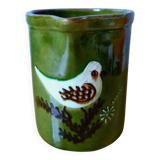 Ceramic bird pitcher.