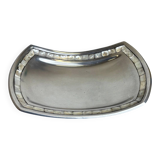 Mother-of-pearl & aluminium centerpiece, Italy, 1980s