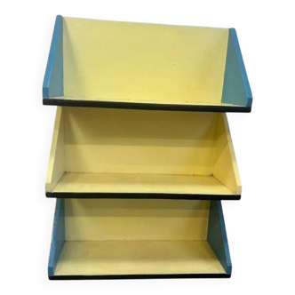 Vintage colorful wall bracket / shelf / bookcase