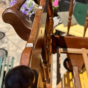 Vintage walnut children's bed