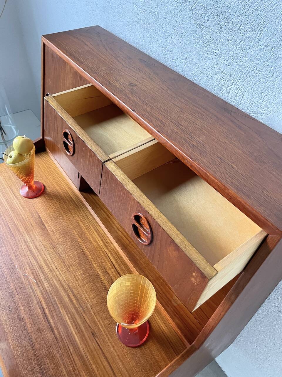 Danish teak secretary from the 60s