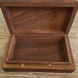 Small cabinet in walnut and brass