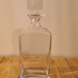 Carafe à spiritueux en verre ancienne avec son bouchon