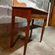 Antique dressing table, white marble