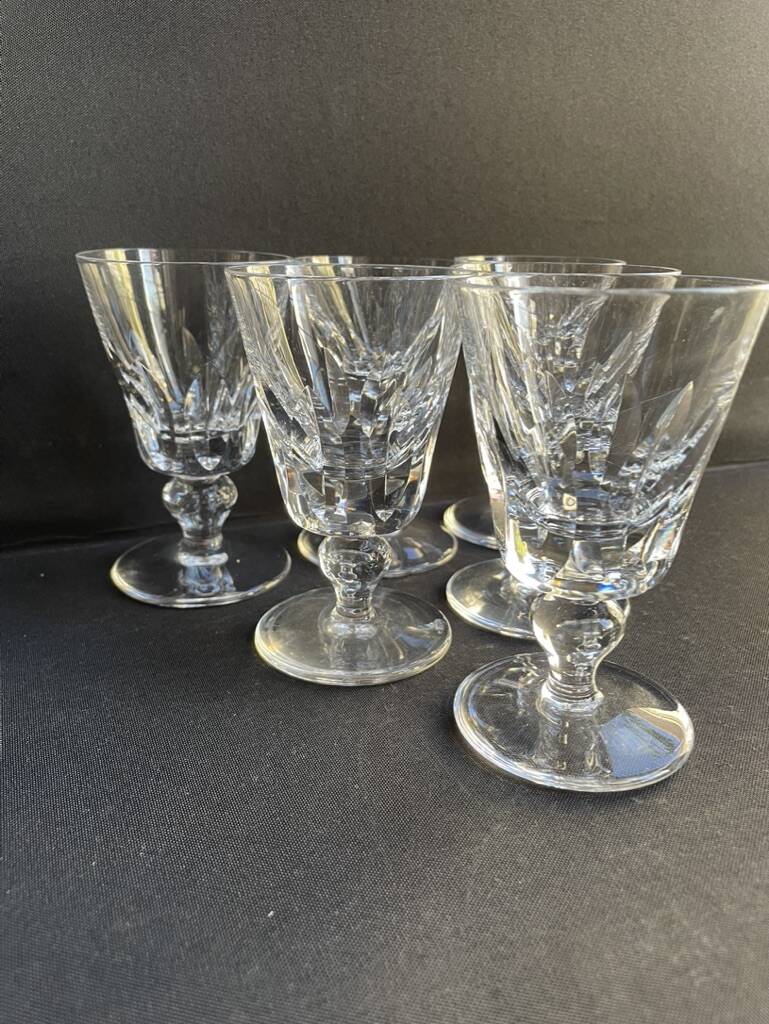 6 saint louis wine glasses jersey service