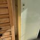 Old original green patina cabinet