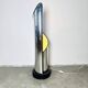 Sculptural Detrobus Table Or Floor Lamp In Curved Steel By Stilnovo, Italy 1970S