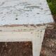 Table d'appoint, console en bois blanc patiné