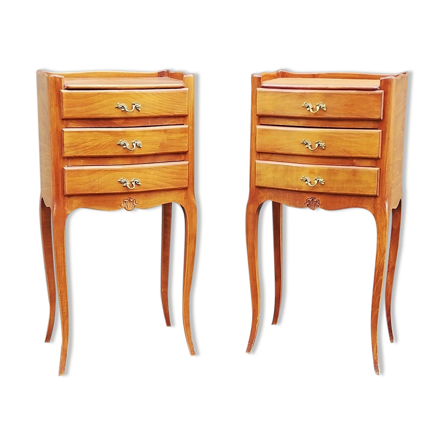 Pair of Louis XV style bedside tables