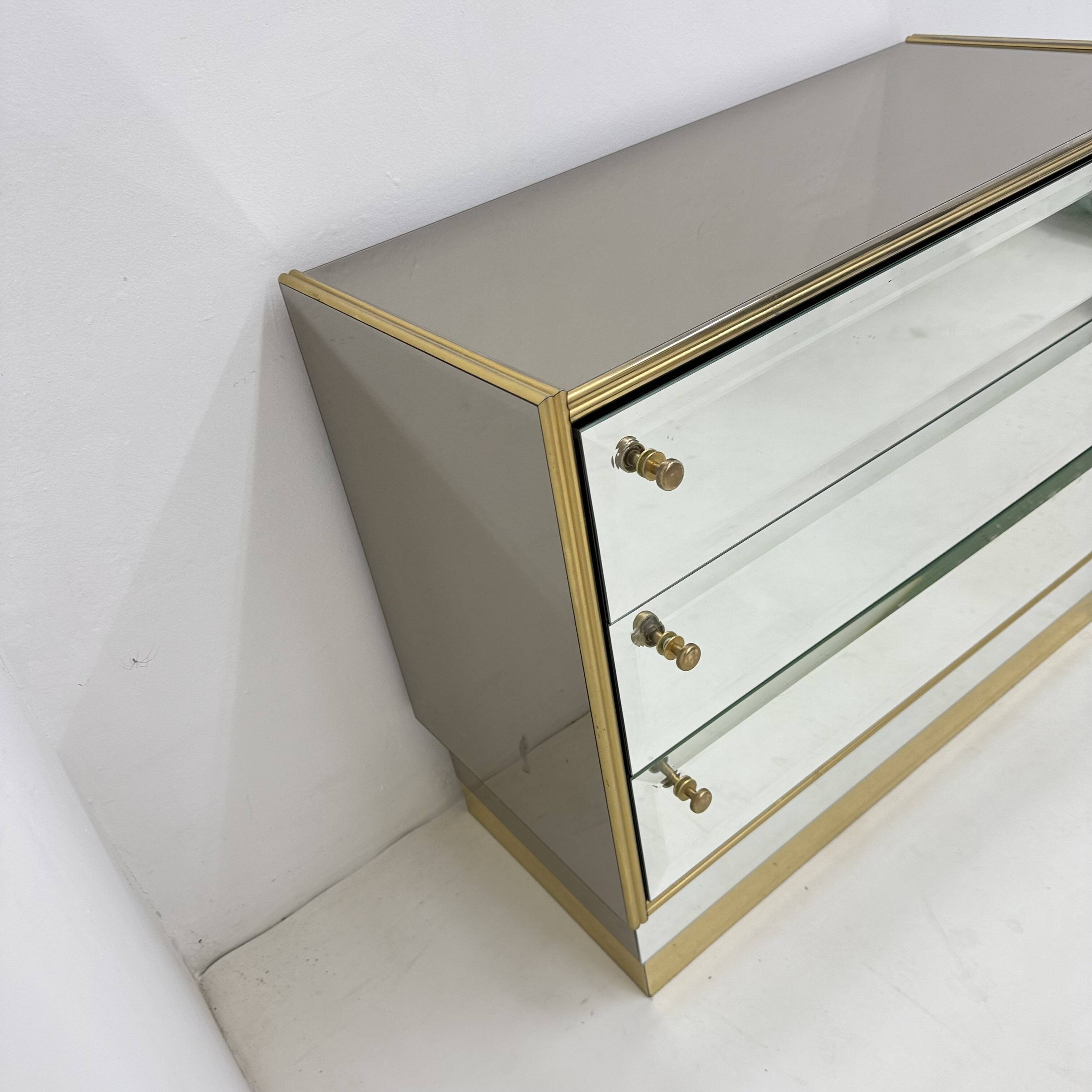 Commode à miroir Schöninger du milieu du siècle, années 1970