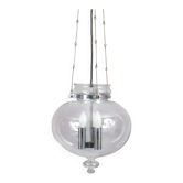 Lampe suspendue des années 1960 par Herbert Proft pour Glashütte Limburg, Allemagne