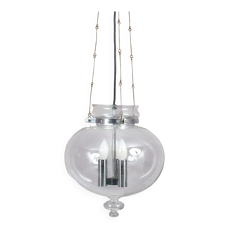 1960s Hanging lamp by Herbert Proft for Glashütte Limburg, Germany