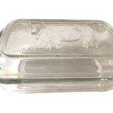 Arcopal cow butter dish