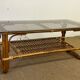 Bamboo and rattan coffee table