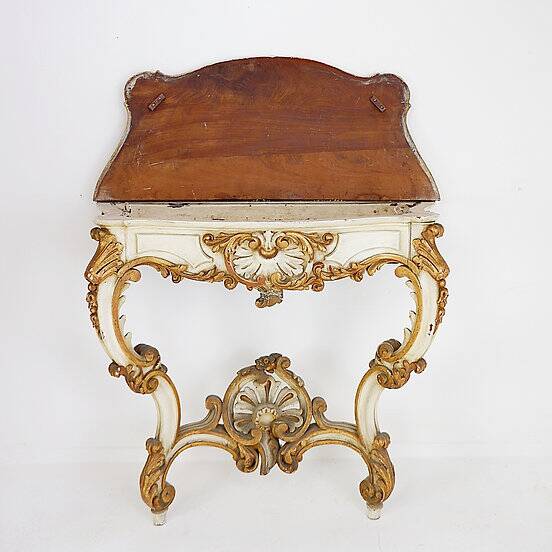 19th Century Italian Louis XVI Style Carved Wood console Planter