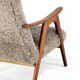 Mid century Armchair brown doodle - fully restored one of a kind piece